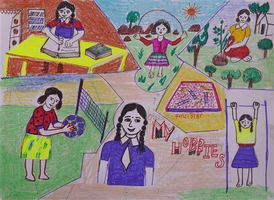 My hobbies, painting by Nilakshi Palave