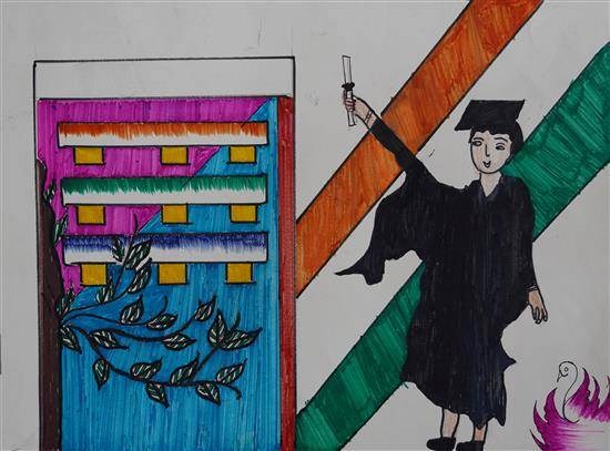 I want to be Lawyer, painting by Puja Gaikwad