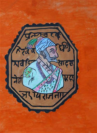 Painting  by Rujit Pachalkar - The Shiv mudra