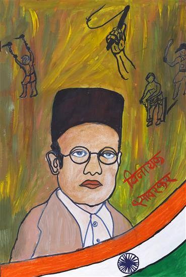 Swatantryaveer Savarkar, painting by Vanita Vare