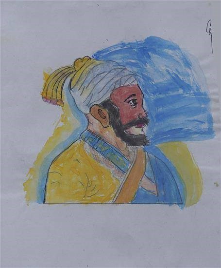 The father of Indian navy, painting by Chandani Sidam