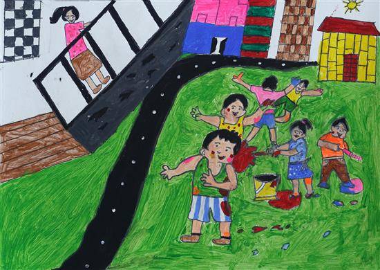 Painting  by Apurva Kumbhare - Festival of fun