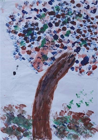 A tree, painting by Rehnuma Pathan