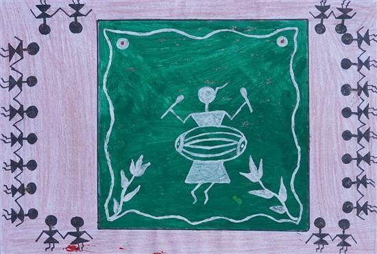 The tribal art, painting by Priyanka Karvande