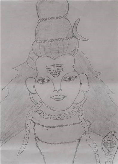 Lord Shiva, painting by Ashwini Supe