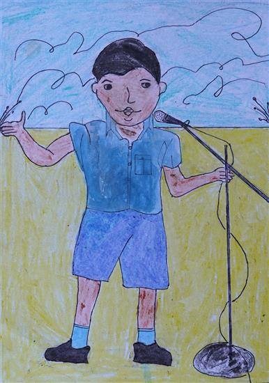 A little Anchor, painting by Ganesh Bhovare