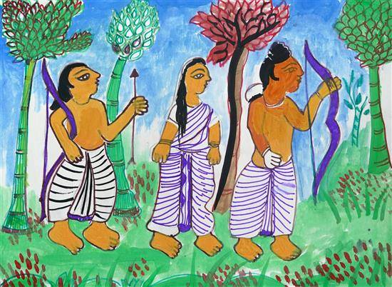 Painting  by Jyoti Tote - Way to Vanvas