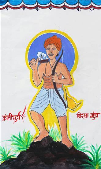 Painting  by Arati Dukare - A folk hero