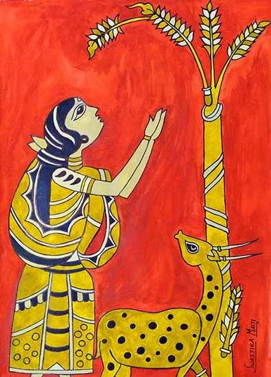 Pattachitra art, painting by Swastika Maiti