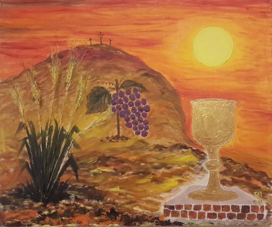 Christian Symbols - 1, painting by Jerome Morris