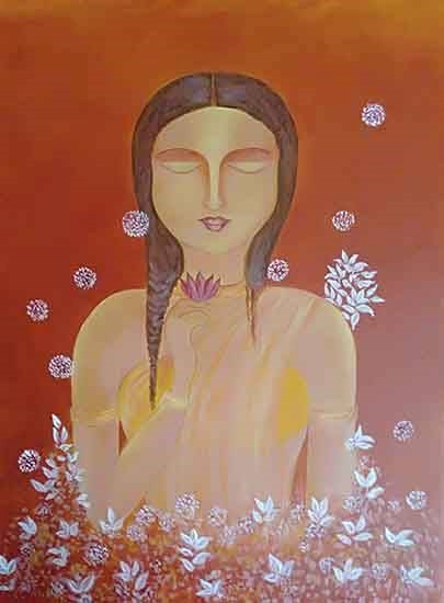 Peace, painting by Moumita Chowdhury
