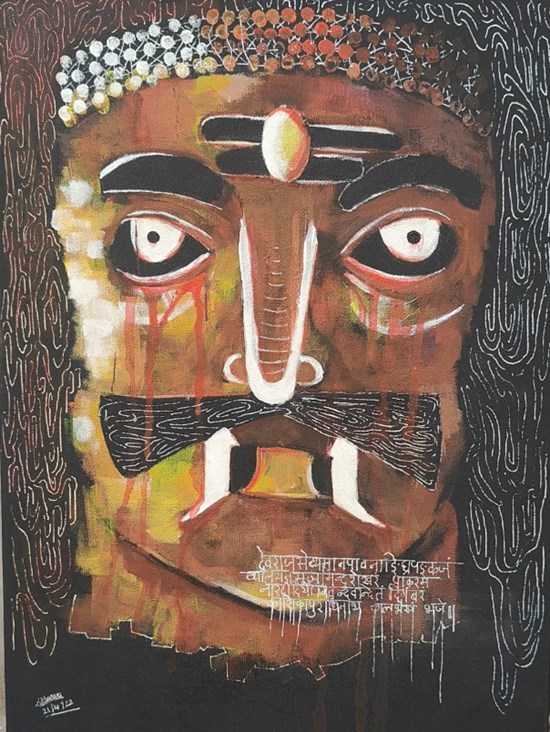 Bharav, painting by Atharva Dhawale
