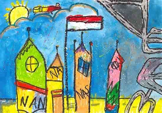 Indonesia, painting by Kovendhan V A