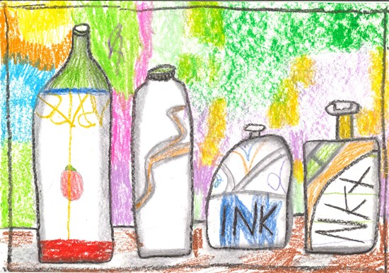 Bottles, painting by Kovendhan V A