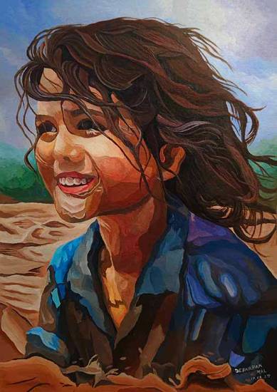 Painting  by Debarpan Mal - Silent nature