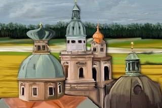 Europe, painting by Gagandeep Kaur