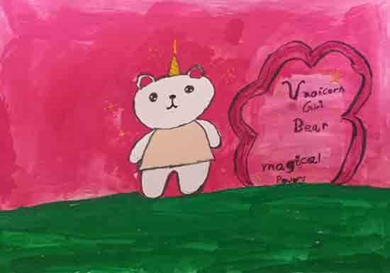 Bear, painting by Malavika V P