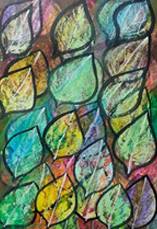 painting by Dolly Sunil - Leaf