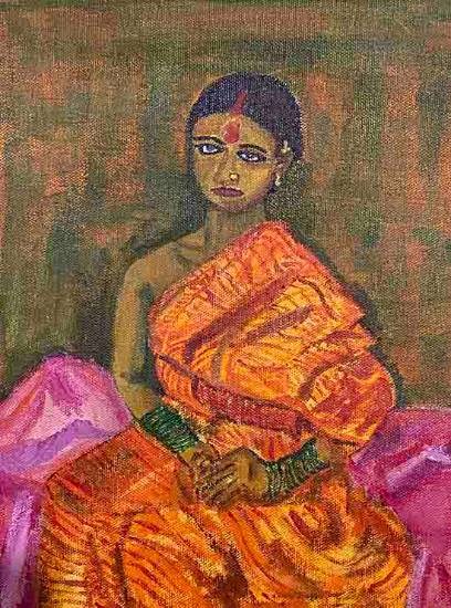 Indian Beauty, painting by Pradnya Vaidya