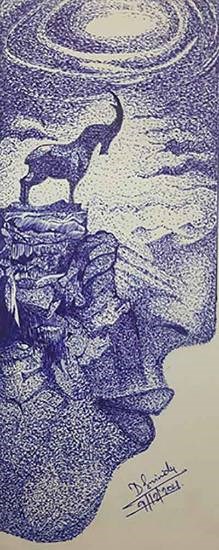 Imagination dotted, painting by Srinidy D