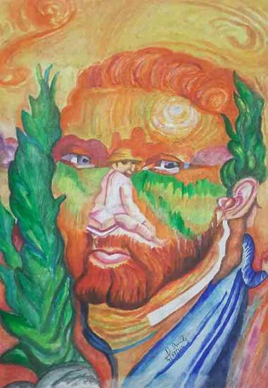 Painting  by Srinidy D - Surrealism of Van gogh