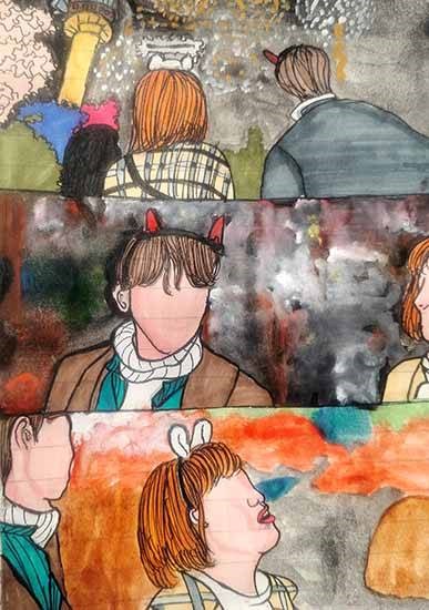 Weightlifting Fairy Kim Bok Joo, painting by Alveena 