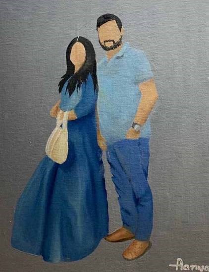 Eternal Love, painting by Aanya Jain