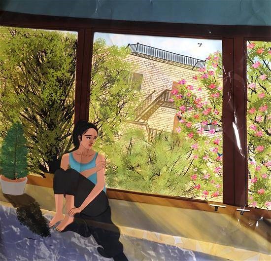 The Pursuit of Serenity, painting by Sinthiya R