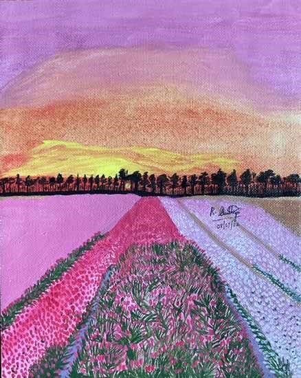 The Land of Nirvana, painting by Sinthiya R