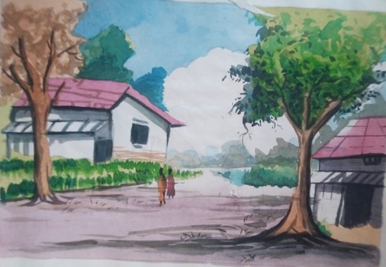WATER COLOUR, painting by Purabi Baral