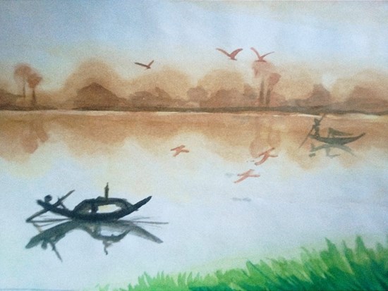 WATER COLOUR, painting by Purabi Baral