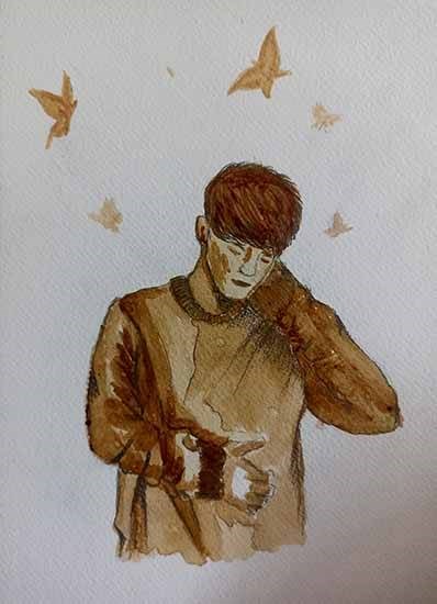 Butterfly, painting by Prem Sahoo