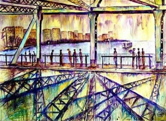 City Scape - IV, painting by Ivan Gomes