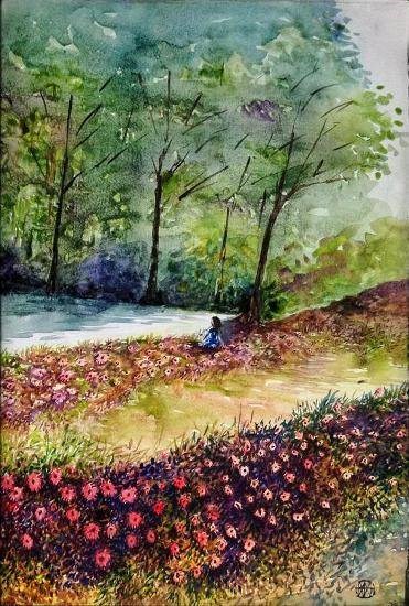 Roads not taken, painting by Ivan Gomes