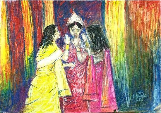 Wedding bells, painting by Ivan Gomes