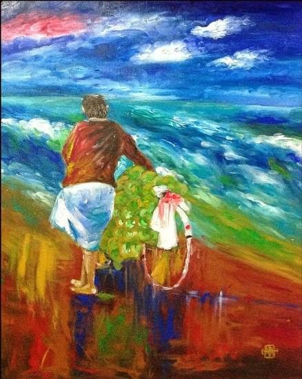Homeward Bound, painting by Ivan Gomes