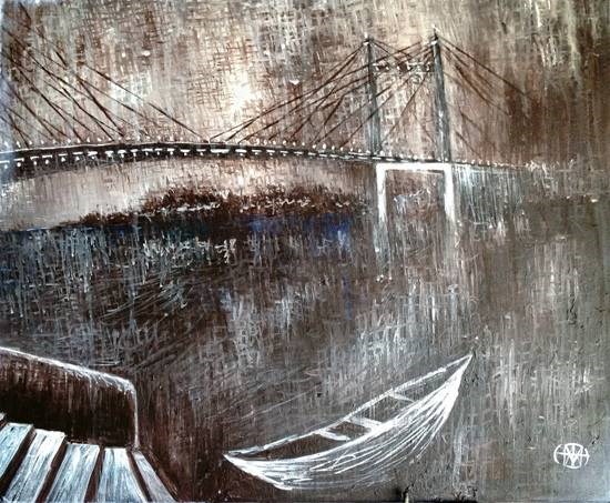 Dusty Kolkata, painting by Ivan Gomes