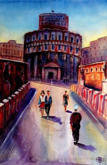 City Scape - XV, painting by Ivan Gomes