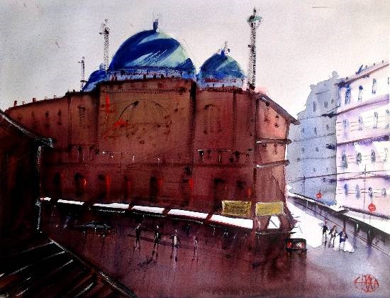 CityScape - XXVII, painting by Ivan Gomes