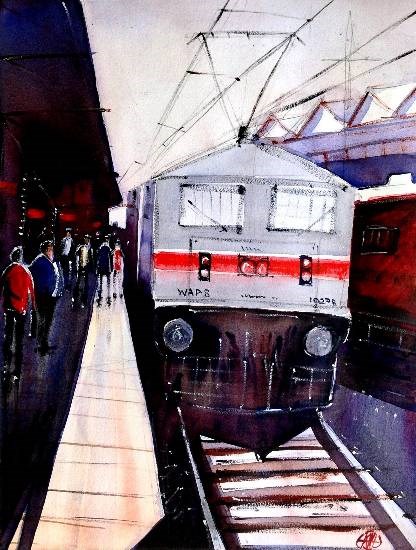 CityScape - XXVIII, painting by Ivan Gomes