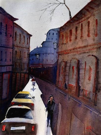 CityScape - XXVI, painting by Ivan Gomes