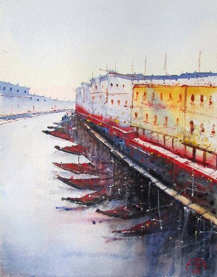 CityScape XXXVIII, painting by Ivan Gomes