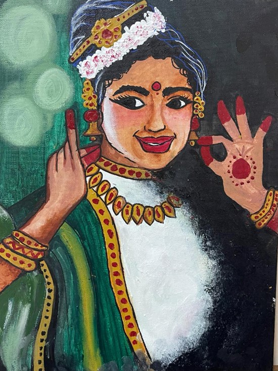 Mohini, painting by Kashish Desai