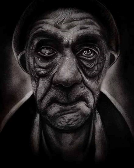 Pain, painting by Shivam Chauhan