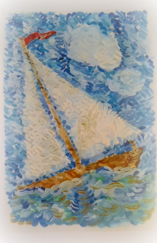 Going Forward, painting by Hilde Kvale