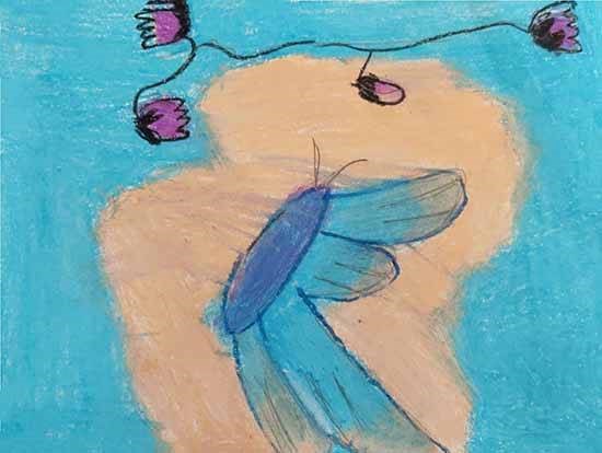 Butterfly, painting by Avigna Sree