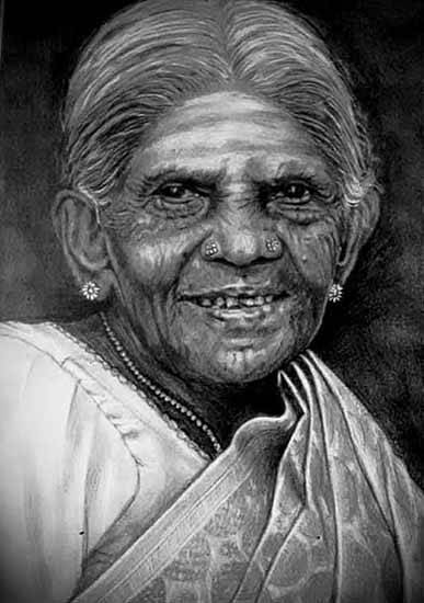 painting by Santhosh Kumar - Salumara Thimmaka