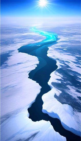 The Dying Atlantic, painting by Mahesh Tolani