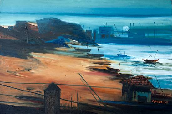 Painting  by Bhalchandra Mandke - Kokan seascape