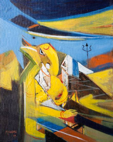 Painting  by Bhalchandra Mandke - Shree Ganesh